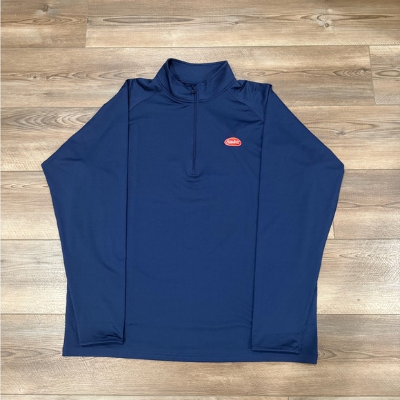 Peterbilt Navy Blue Quarter-Zip Pullover – Size XL - New, 90/10 Poly/Spandex - Picture 1 of 4